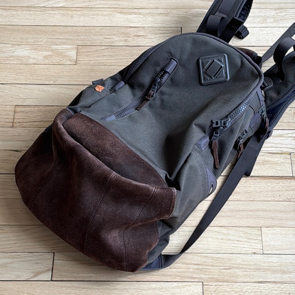 Visvim Brown And Black Backpack With Streamlined … - image 8